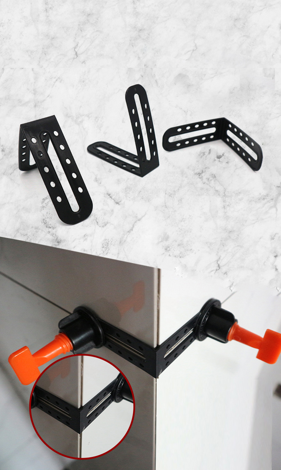 angle adjustment fixing clip